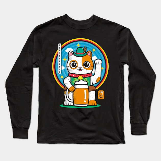 Oktoberfest Neko Long Sleeve T-Shirt by krisren28